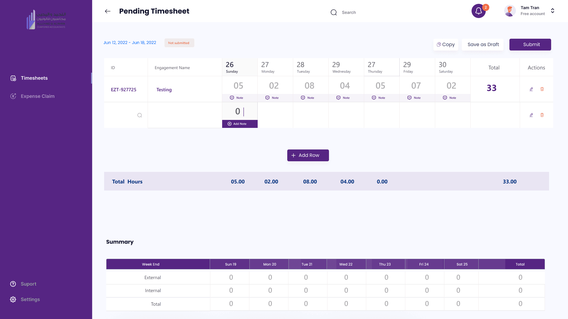 Timesheet Management System